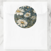 Laat uw creativiteit bloeien met een daistisch ont ronde sticker (Tas)