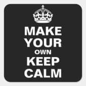 Laat uw eigen kalm bewaren en voer Stickers uit (Voorkant)