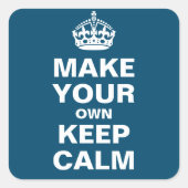 Laat uw eigen kalm bewaren en voer Stickers uit (Voorkant)