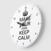 Laat uw eigen kalm houden en draag de wandklok aan (Hoek)