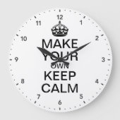 Laat uw eigen kalm houden en draag de wandklok aan (Voorkant)