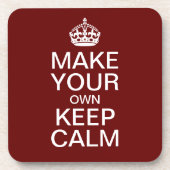 Laat uw eigen kalm houden en voer Onderzetters uit (Voorkant)