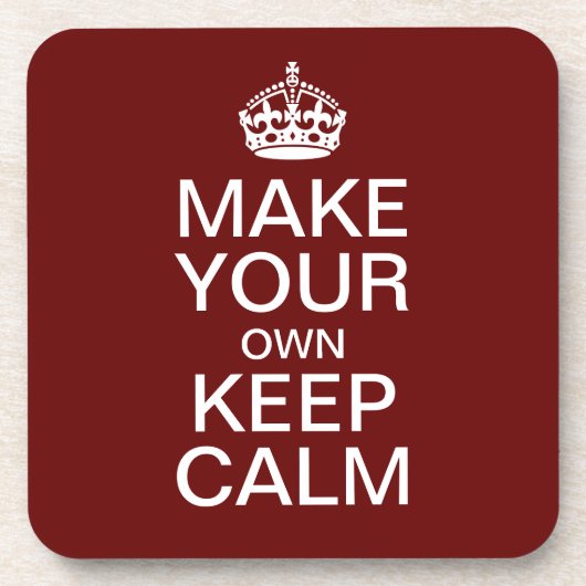 Laat uw eigen kalm houden en voer Onderzetters uit (Voorkant)