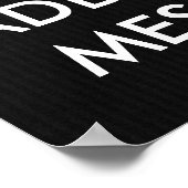 Laat uw eigen kalm Poster houden (Hoek)