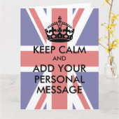 Laat uw eigen kalm Wenskaart houden Kaart (Gele Bloem)