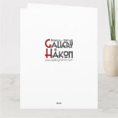 Laat uw eigen kalm Wenskaart houden Kaart (Achterkant)