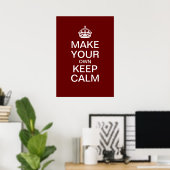 Laat uw eigen Poster kalm houden (Sjabloon) (Thuiskantoor)