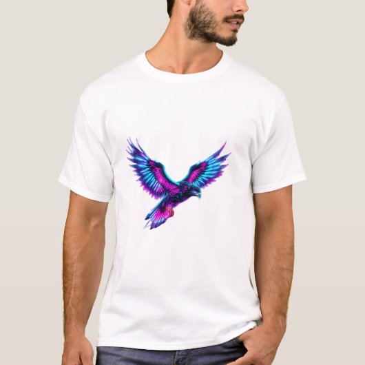 Laat uw elektrische Cyber Falcon-T-shirt los T-shirt (Voorkant)