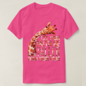 Laat uw geloof groter zijn dan uw angstige Giraffe T-shirt (Design voorkant)