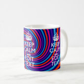 Laat uw Gezegde voor 'Keep Calm' op een meerkleuri Koffiemok (Voorkant rechts)