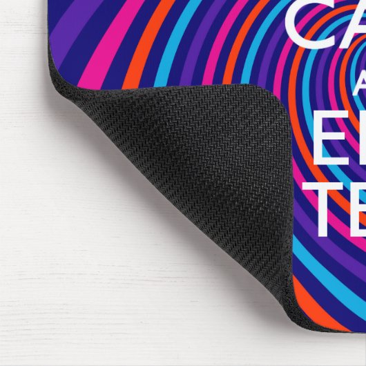 Laat uw Gezegde voor 'Keep Calm' op een meerkleuri Muismat (Hoek)