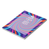 Laat uw Gezegde voor 'Keep Calm' op een meerkleuri Notitieblok (Linkerzijde)