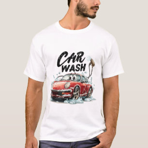 Laat uw glans aan: Car Wash Design T-shirt