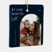 Laat uw hart lichtboogfoto zijn keramisch ornament (Rechts)