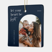 Laat uw hart lichtboogfoto zijn keramisch ornament (Links)