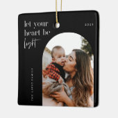 Laat uw hart lichtboogfoto zijn keramisch ornament (Links)