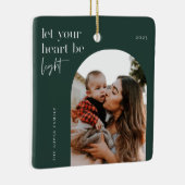 Laat uw hart lichtboogfoto zijn keramisch ornament (Rechts)