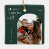 Laat uw hart lichtboogfoto zijn keramisch ornament (Voorkant)