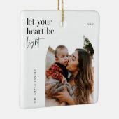 Laat uw hart lichtboogfoto zijn keramisch ornament (Rechts)