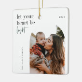 Laat uw hart lichtboogfoto zijn keramisch ornament (Links)