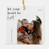 Laat uw hart lichtboogfoto zijn keramisch ornament (Voorkant)