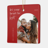 Laat uw hart lichtboogfoto zijn keramisch ornament (Links)