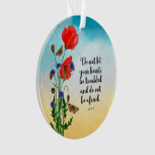 Laat uw hart niet in de war zijn ornament (voorkant)