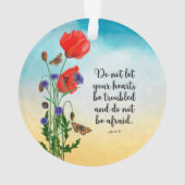 Laat uw hart niet in de war zijn ornament (achterkant)