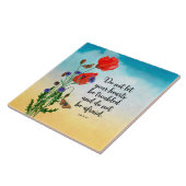 Laat uw hart niet in de war zijn tegeltje (Zijkant)