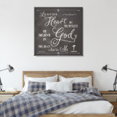 Laat Uw Hart Niet Ontsteld Worden Canvas Afdruk (Insitu (Slaapkamer))