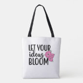 Laat uw ideeën bloom tote bag (Achterkant)