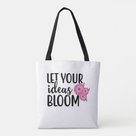 Laat uw ideeën bloom tote bag (Achterkant)