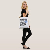 Laat uw ideeën bloom tote bag (Op model)
