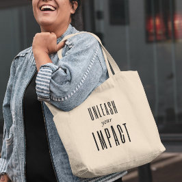 Laat uw impact zien met Motivatie stijl Tote Bag