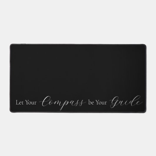'Laat uw kompas uw gids zijn' Wit Bureaumat (Voorkant)