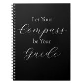 'Laat uw kompas uw gids zijn' Wit Notitieboek (Voorkant)