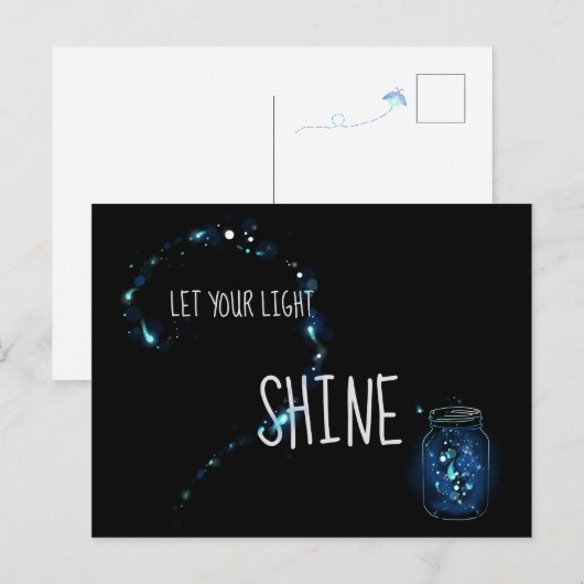 Laat Uw Licht glanzen Briefkaart (Voorkant / Achterkant)