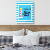 Laat uw licht helder vuursteentje passen canvas afdruk (Insitu (Slaapkamer))