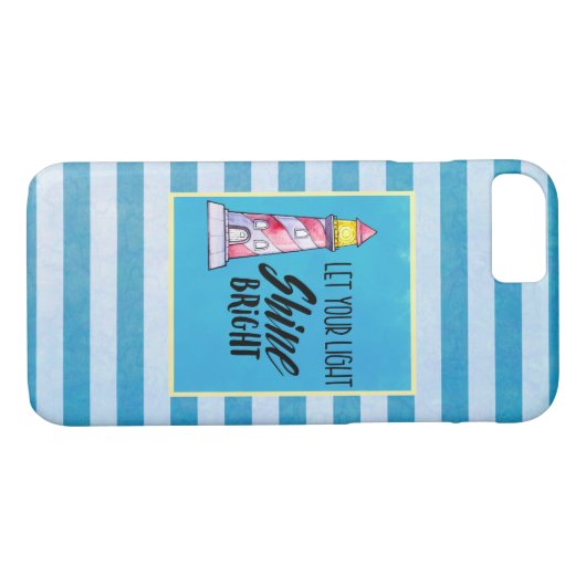 Laat uw licht helder vuursteentje passen Case-Mate iPhone case (Achterkant (Horizontaal))