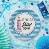 Laat uw licht helder vuursteentje passen papieren bordje (Feest)