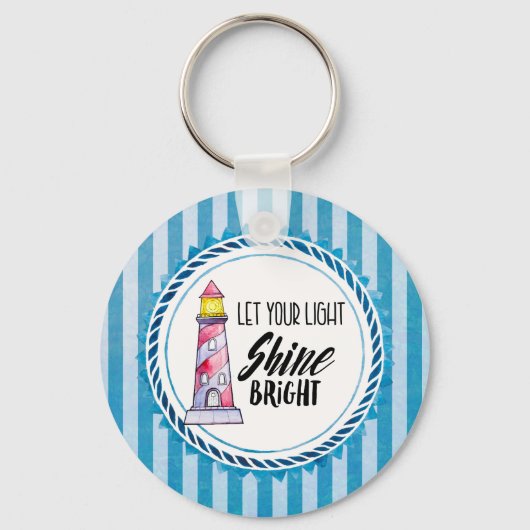 Laat uw licht helder vuursteentje passen sleutelhanger (Voorkant)