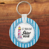 Laat uw licht helder vuursteentje passen sleutelhanger (Voorkant)