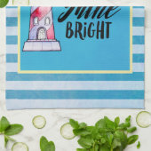 Laat uw licht helder vuursteentje passen theedoek (Gevouwen)