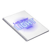 Laat uw licht het Notitieboek van het geloof schij (Rechterzijde)