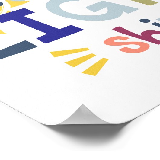 Laat uw licht Kinder Christelijk bijbeltje draaien Poster (Hoek)