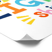 Laat uw licht Kinder Christelijk bijbeltje draaien Poster (Hoek)