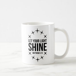 Laat uw licht Matthew 5:16 schijnen Koffiemok