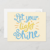 Laat uw licht schijnen briefkaart (Voorkant / Achterkant)