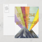 Laat uw licht schijnen briefkaart (Voorkant / Achterkant)