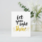 Laat uw licht schijnen briefkaart (Staand voorkant)
